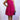 Bella One Shoulder Dress-Fuchsia