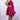 Bella One Shoulder Dress-Fuchsia