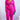Hot pink Pretty Girl Rouched Set by Black Pearl Clothing featuring a fitted top and matching skirt with ruching details.