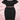 Taylor Ruched Plus Skirt Set - Black