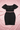 Taylor Ruched Plus Skirt Set - Black