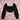 Tie Ruched Top - Black