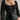 Black tie ruched top for women from My Sexy Black, showcasing a fitted design with adjustable tie detail.