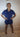 My Sexy Black Cambre navy blue romper for women, featuring a stylish and comfortable design with short sleeves and a relaxed fit.