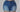 Pair of denim Lady Shorty Shorts by My Sexy Black Boutique, showcasing fit and style on a model.