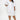 White Latoya V-neckline midi dress with long sleeves by My Sexy Black Boutique, featuring a stylish and elegant design.