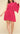 Fuchsia plus mini dress by My Sexy Black, casual style for women, featuring a fitted silhouette and sleeveless design.