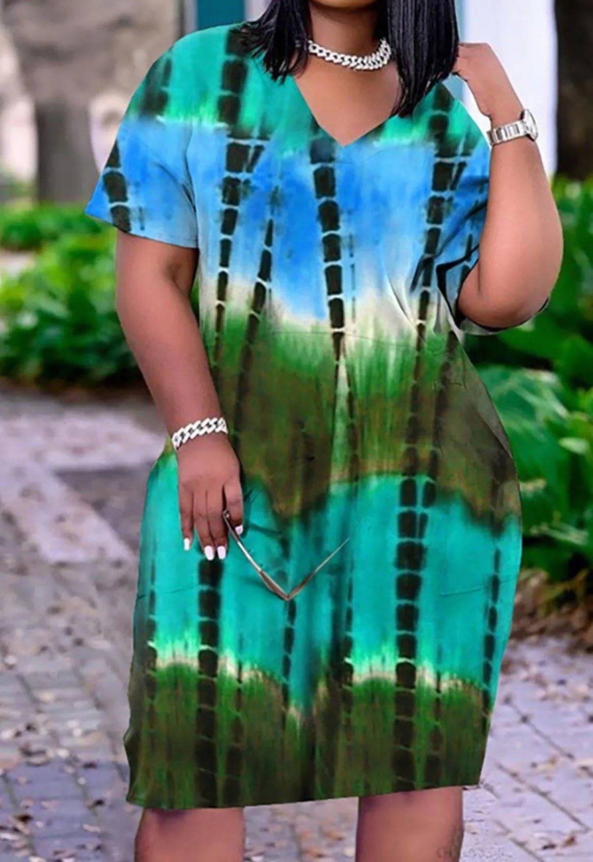 Trendy Tie Dye Dress for Women | Mysexyblack