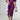 Athalia plum midi dress by My Sexy Black Boutique, featuring a stylish mid-length design and elegant fabric.