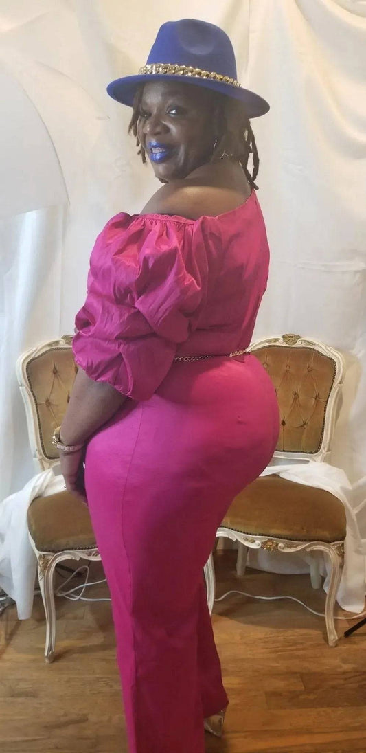 Baby Girl Adorable Jumpsuit-Fuchsia.