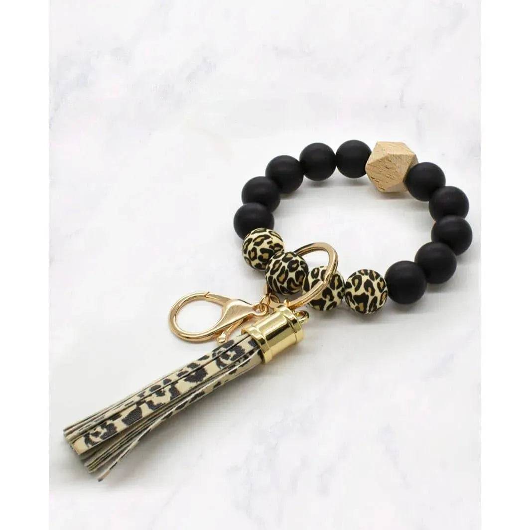Beaded Silicon Keychain.
