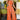 Orange Blackie two-piece street wear set by My Sexy Black, featuring a stylish top and matching bottoms.