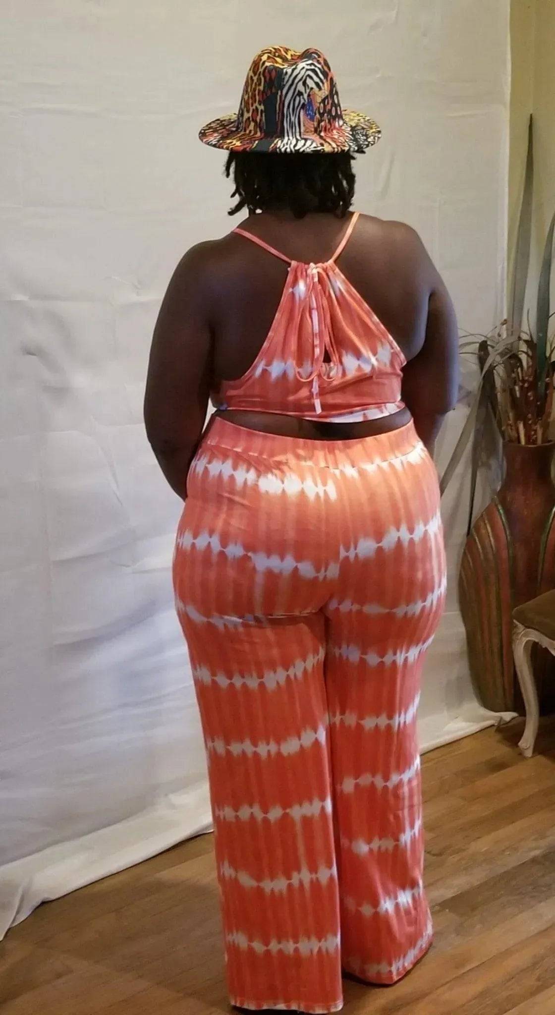 Blackie Two Piece Set-Orange.