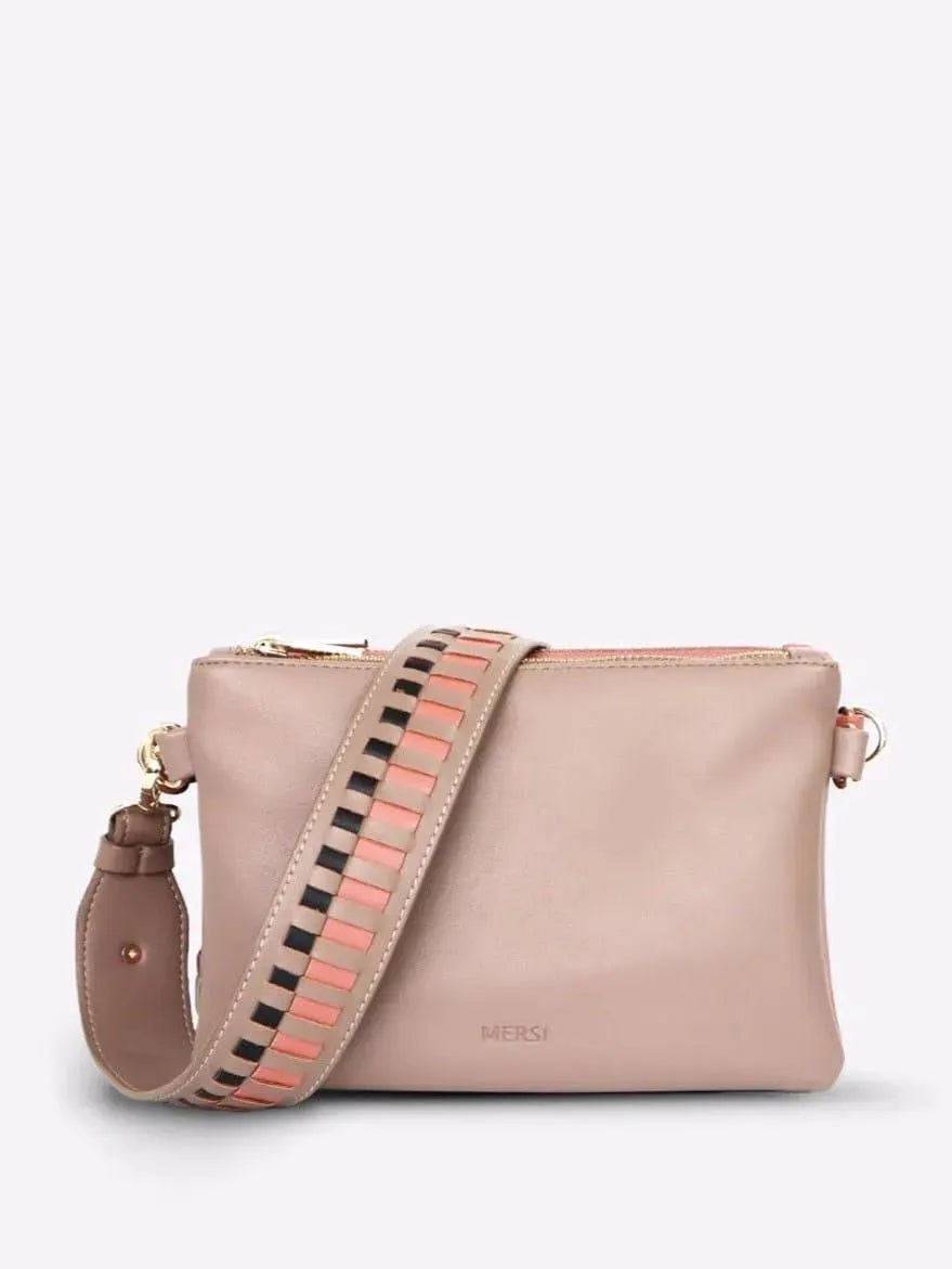 Chelsea Mersi Trio Crossbody - Taupe.