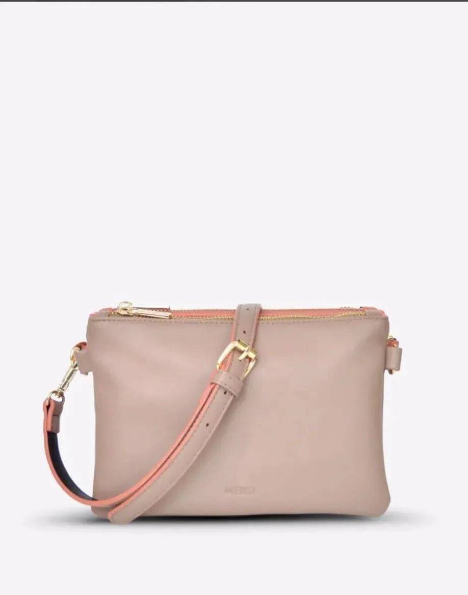 Chelsea Mersi Trio Crossbody - Taupe.
