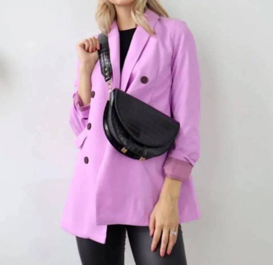 Crossbody Mersi Leather Handbag-Black.
