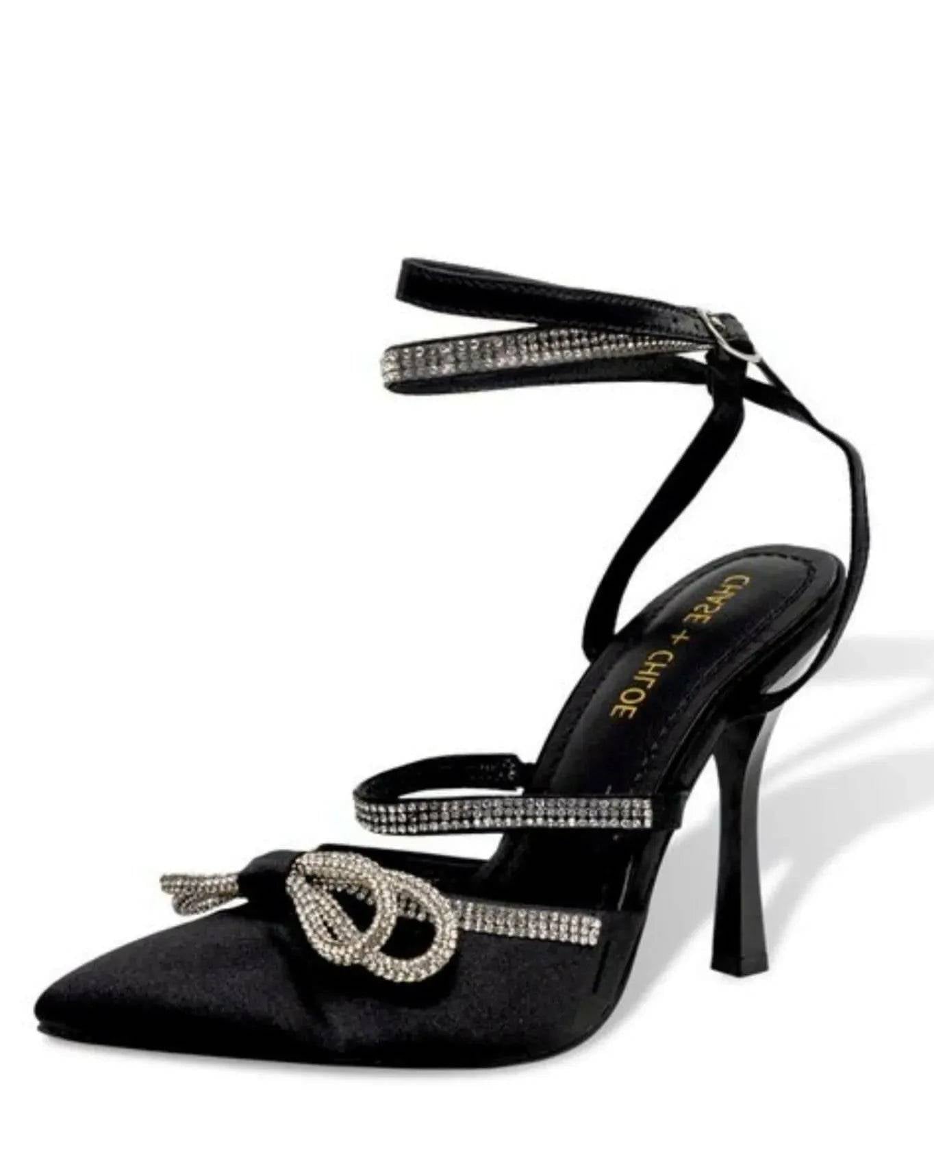 Diva Rhinestone Pump-Black.