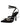 Black Diva rhinestone high heels from My Sexy Black Boutique with sparkling rhinestone details and pointed toe design.