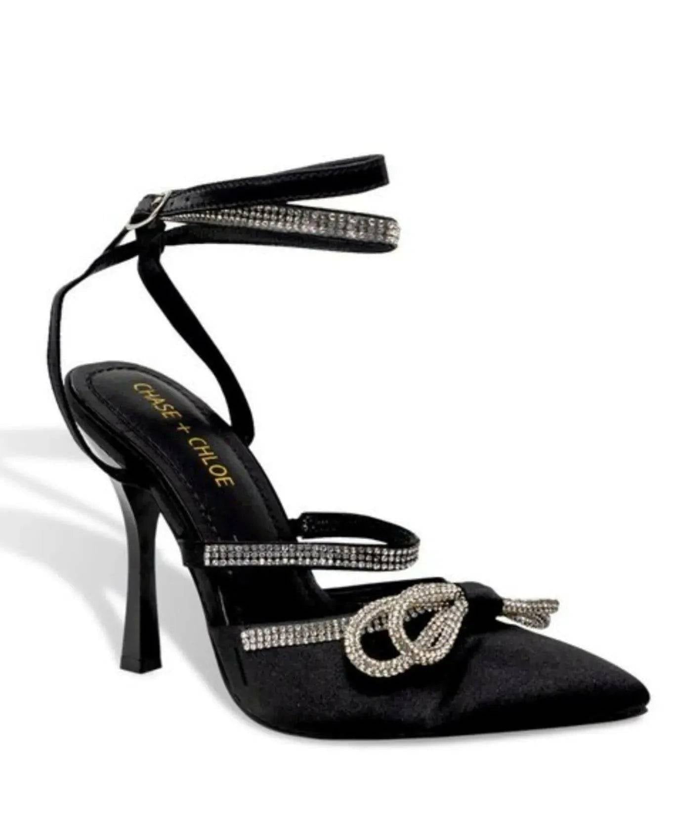 Diva Rhinestone Pump-Black.