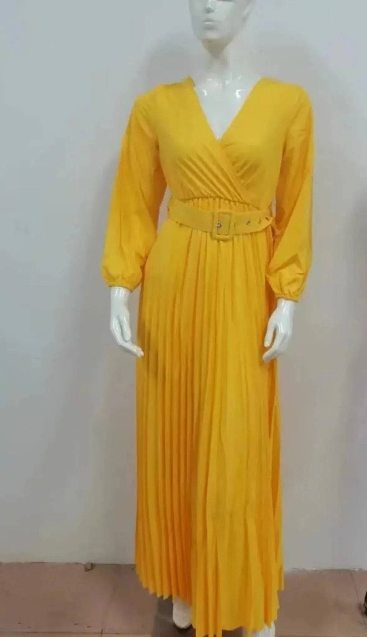 Divine High Waist Pleated Dress.