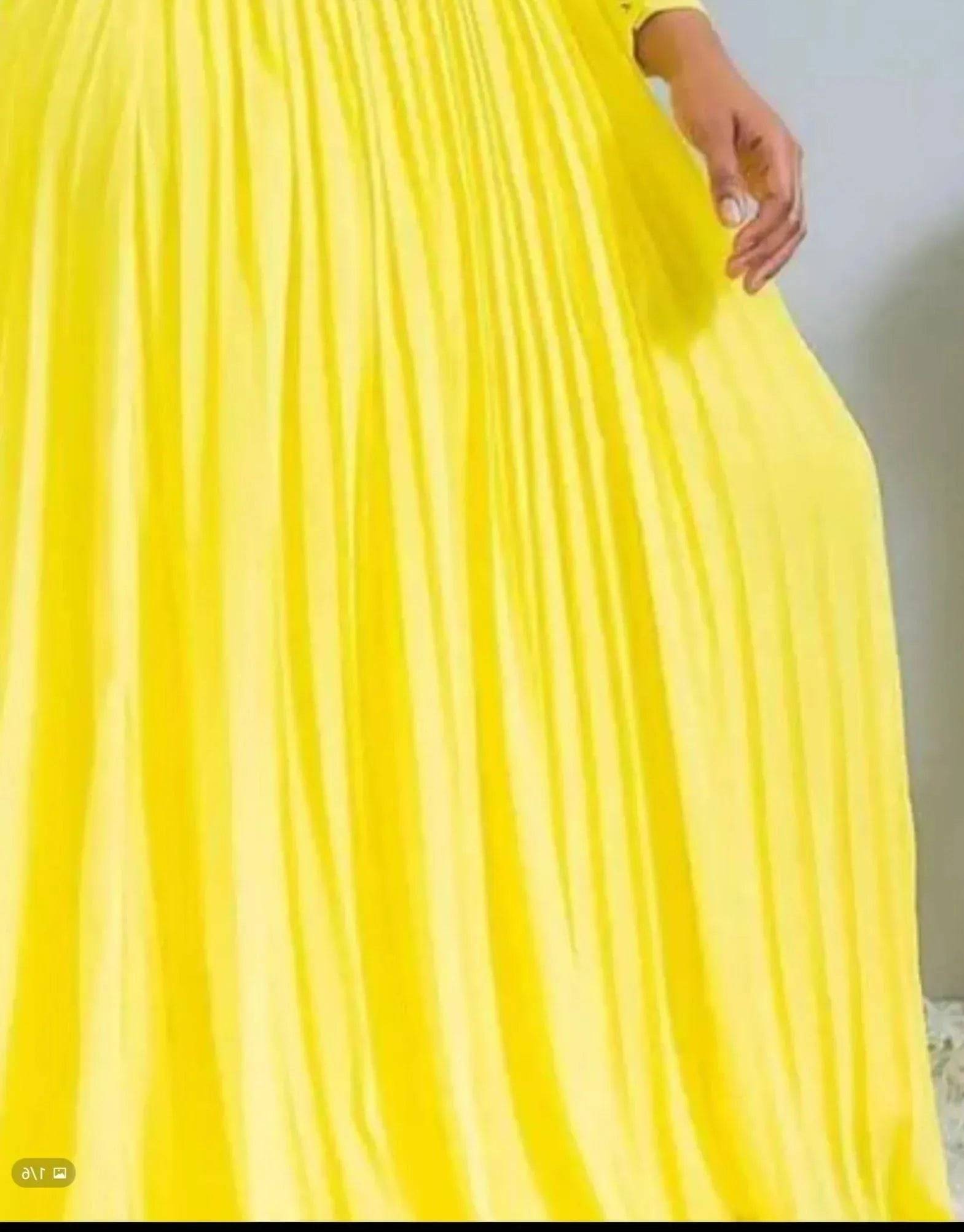 Divine High Waist Pleated Dress.