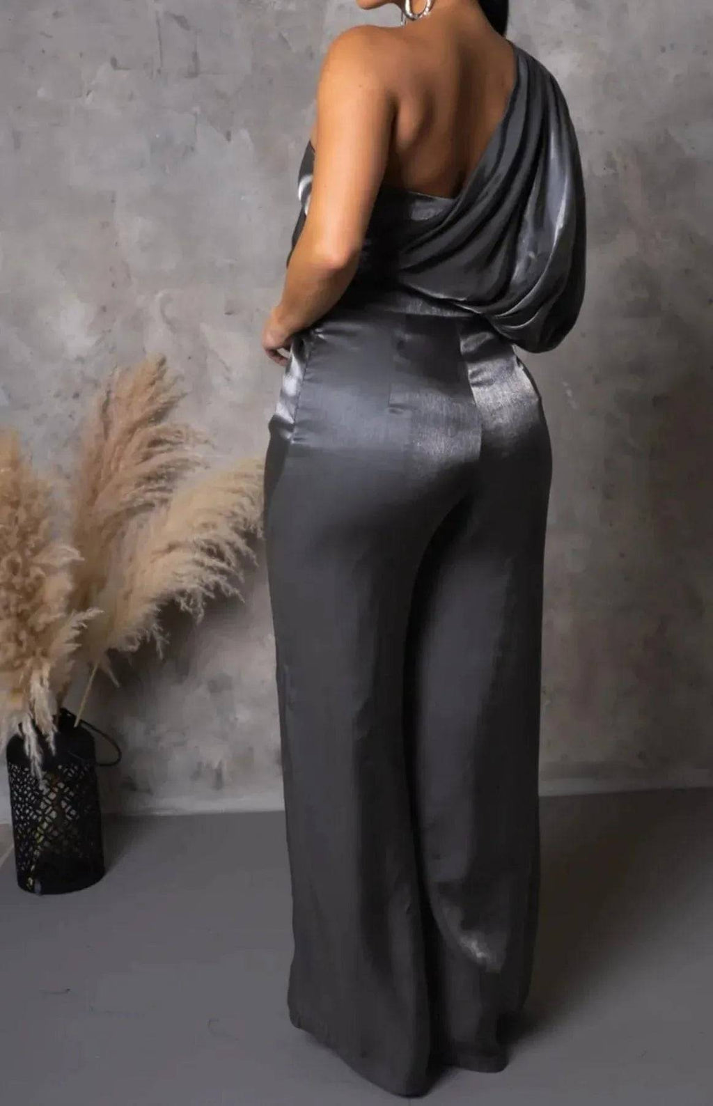 Doing More Jumpsuit-Silver.