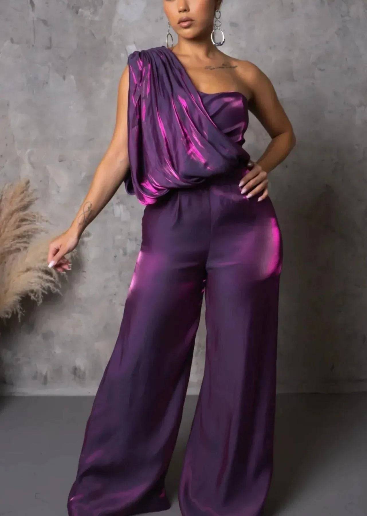 Doing More Jumpsuit-Silver.