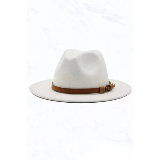 Flat Brim Panama Hat.