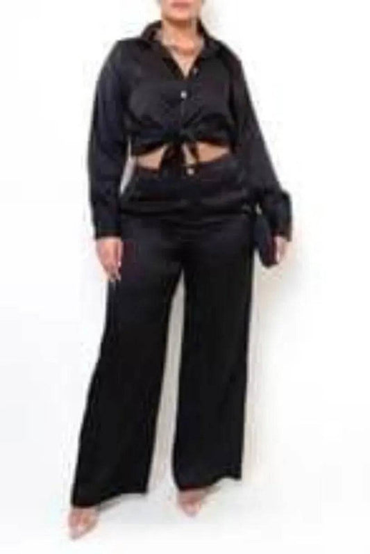Go Sexy Shorty Plus Size Set-Black.