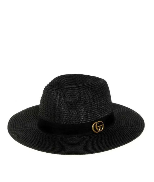 GO Straw Hat-Black.