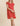 Cherry red Gracelyn Yoke Mini Dress by My Sexy Black Boutique, featuring a fitted yoke design and stylish mini length.