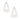 Gold graduated teardrop stone earrings with layered design, featuring smooth, polished surfaces and elegant dangle style.