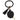 Black leather mirror bracelet and key chain featuring a sleek design from My Sexy Black Boutique.