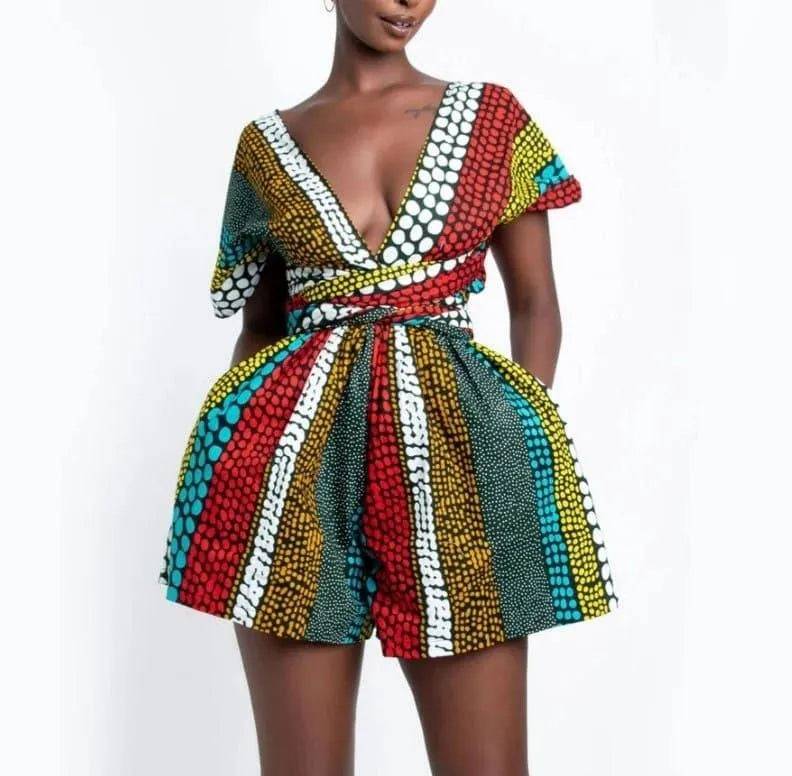 Makayla Adorable Romper- Multi.