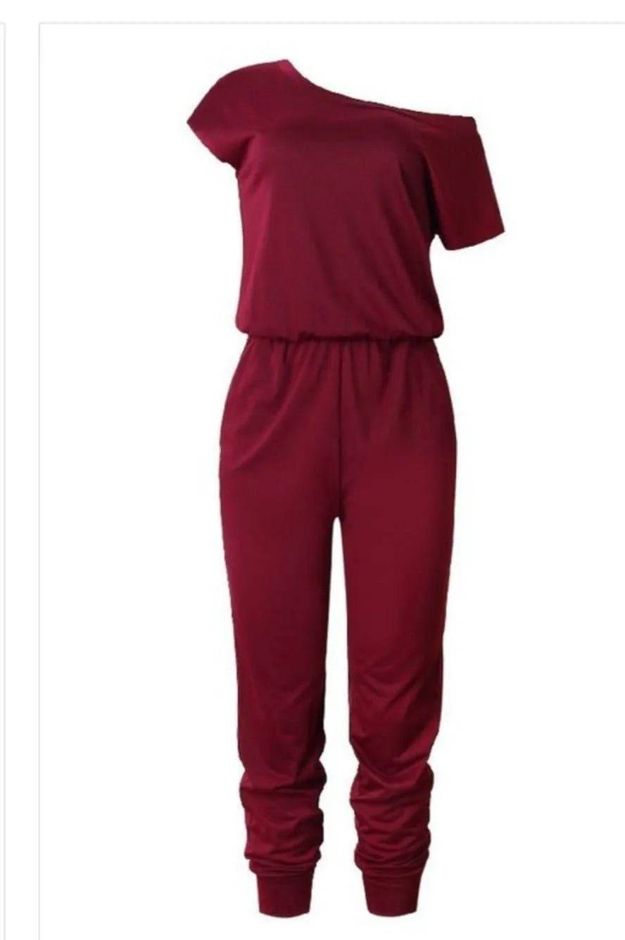 Misty Classy Sexy Jumpsuit-Wine.