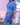 Blue Patty two-piece pants set by My Sexy Black Boutique, featuring stylish matching top and wide-leg pants.