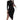 Black pleated tightfitting mid dress by My Sexy Black Boutique, showcasing a stylish and form-fitting design.