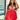 Red Curvy Fox sexy teddy set featuring a flattering design, showcased in a stylish black boutique setting.