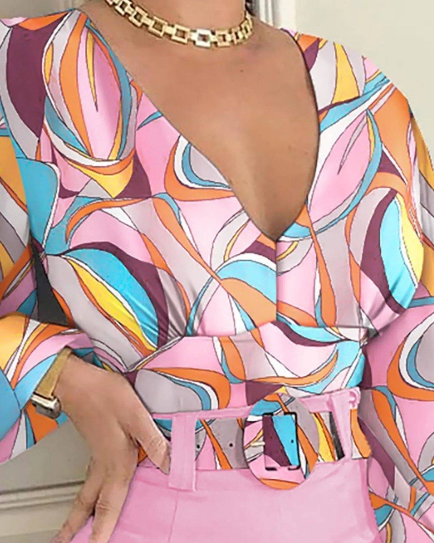 Shaggy Short Set-Pink.