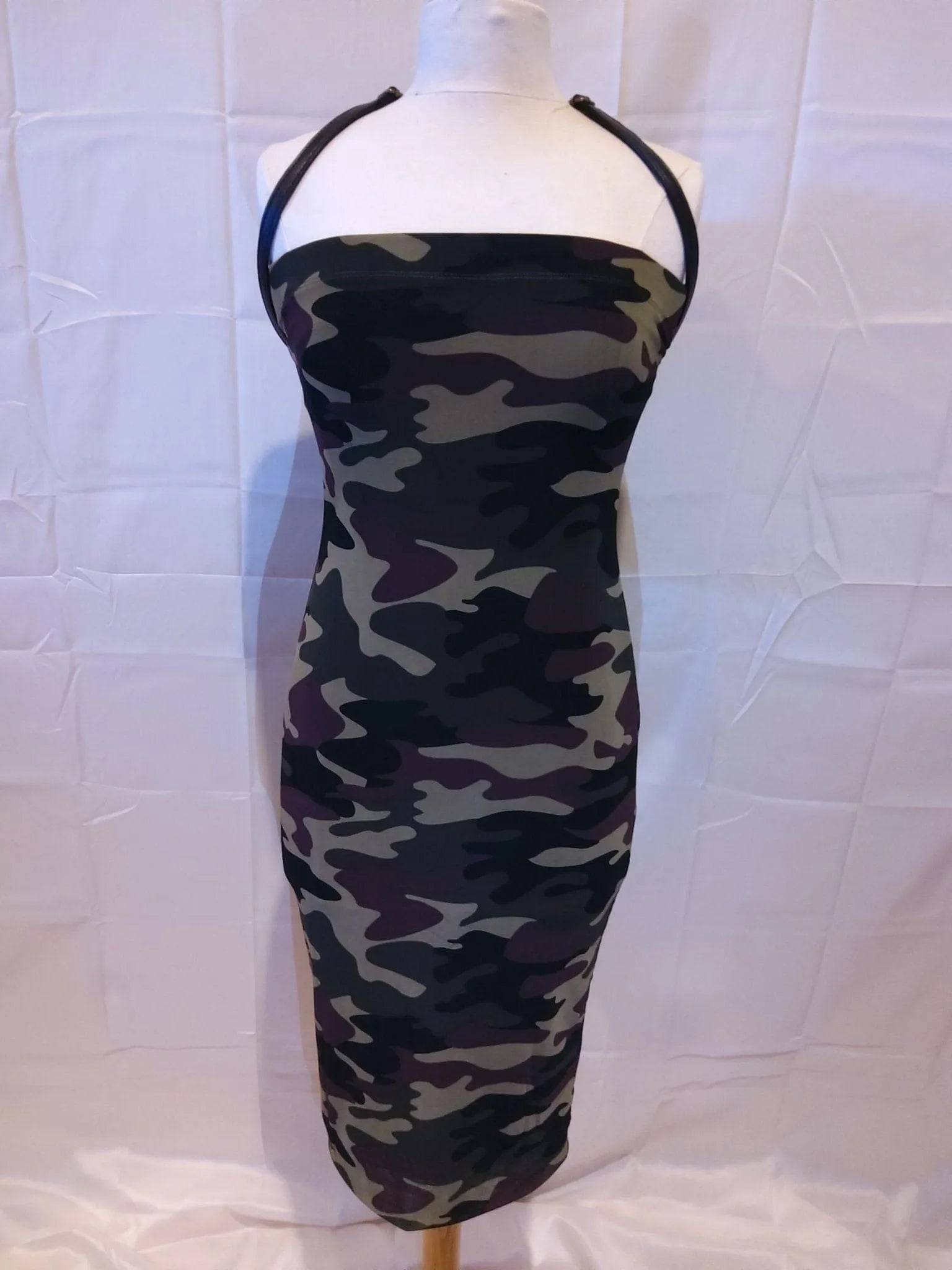 Slim Camouflage Mini Dress.