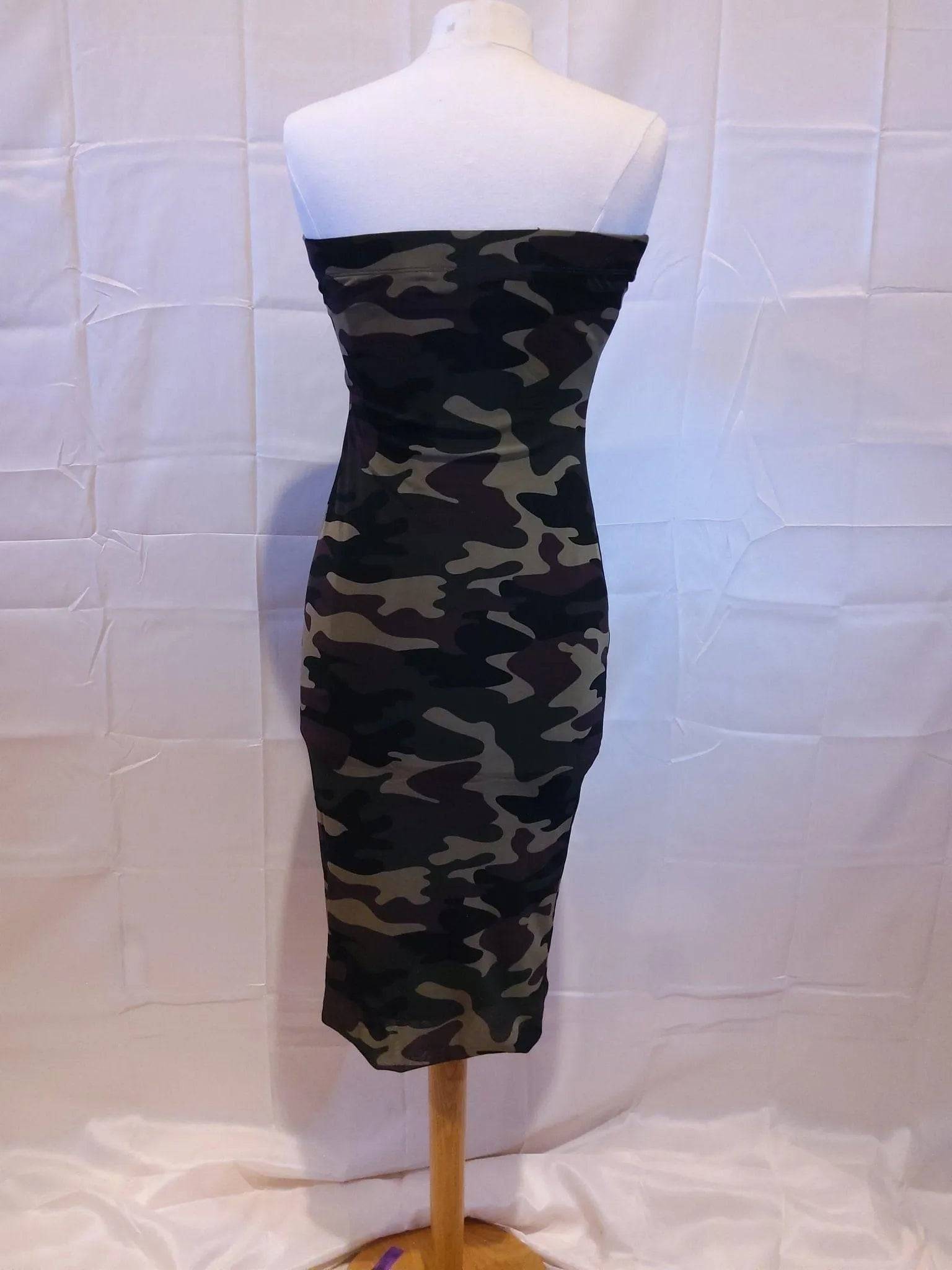 Slim Camouflage Mini Dress.