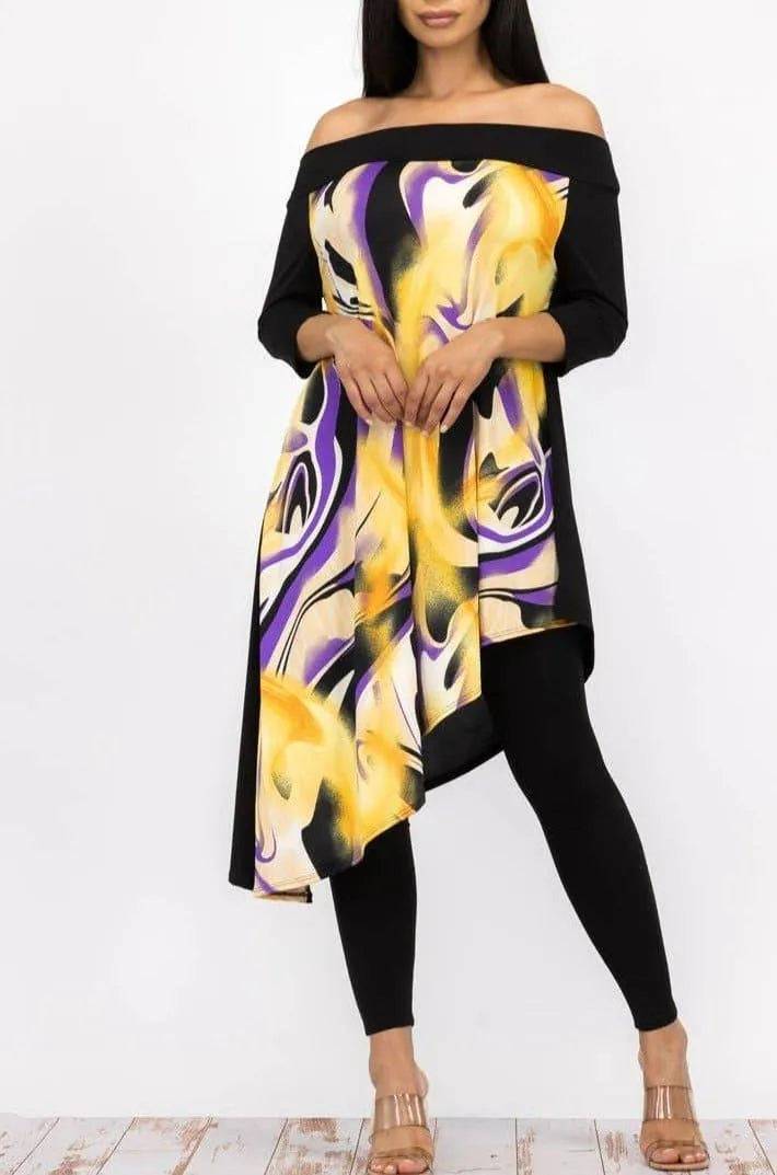 Swirl Legging Set- Yellow.