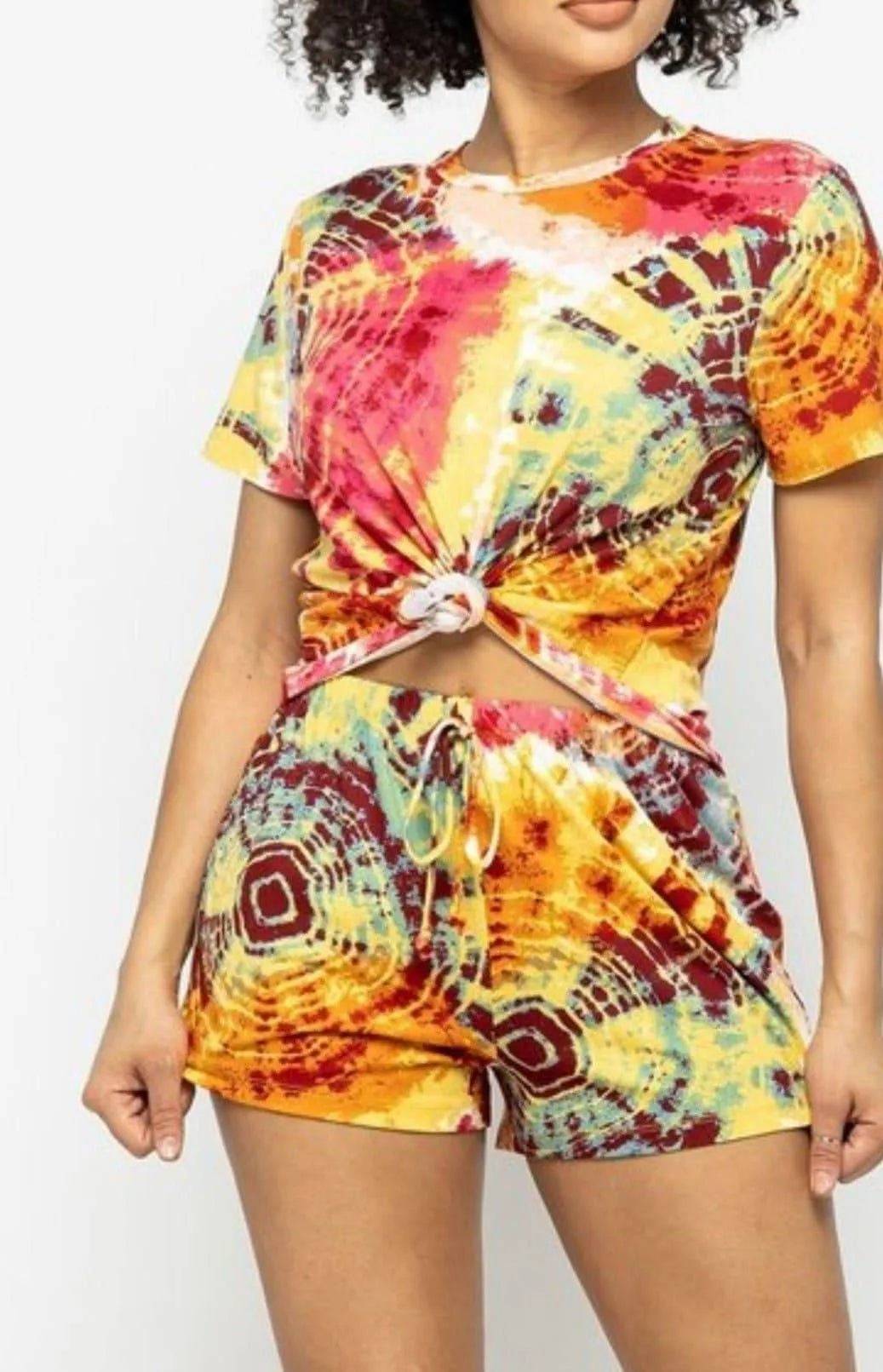 Tie Dye Short Set.