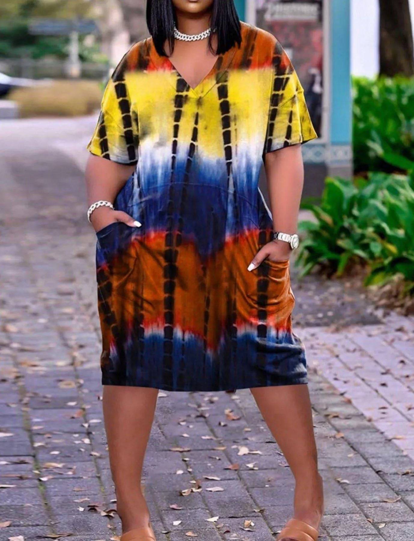 Tie Dye Summer Dress.