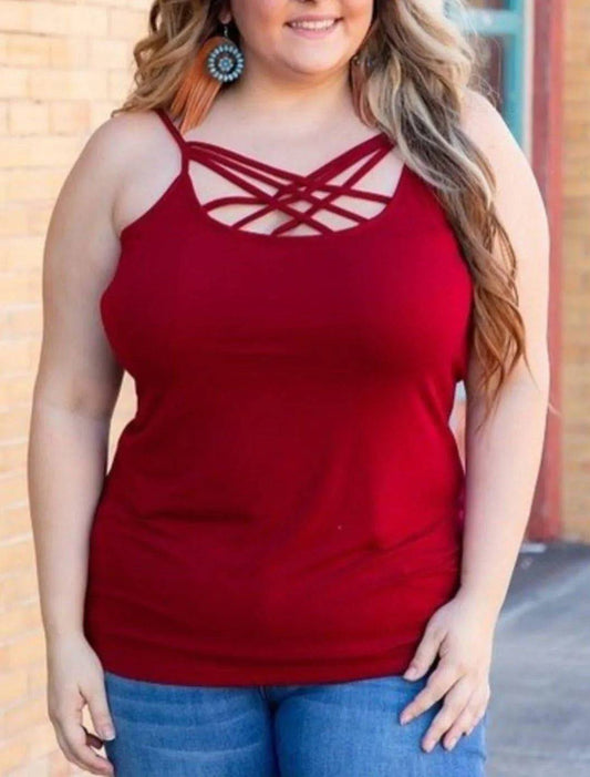 Wine Camisole Top.