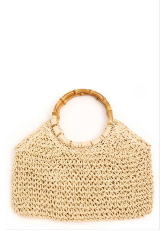 Woven Satchel Handbag.
